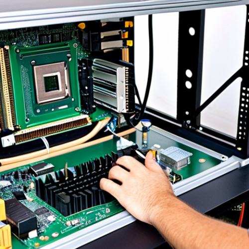 Hardware Troubleshooting**

A computer technician, fully clothed in appropriate professional attire, carefully examines the inside of a desktop computer. The motherboard is visible, with various components labeled. The setting is a well-lit computer repair shop with tools neatly organized in the background. Perfect anatomy, correct proportions, well-formed hands. Safe for work, appropriate content, fully clothed, professional.

**