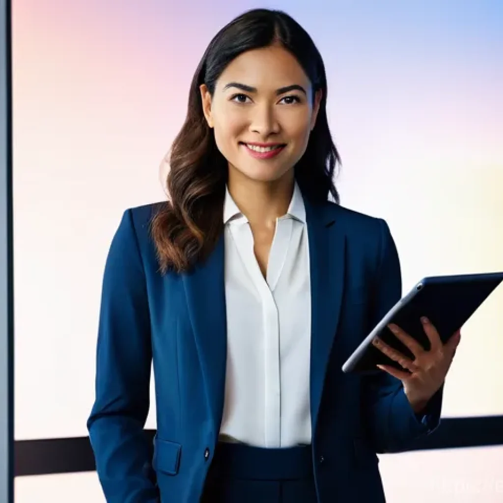 정보처리 자격증과 IT 실무 경력의 연계성 - **Prompt:** A confident and knowledgeable female tech professional, in her early 30s with an approac...