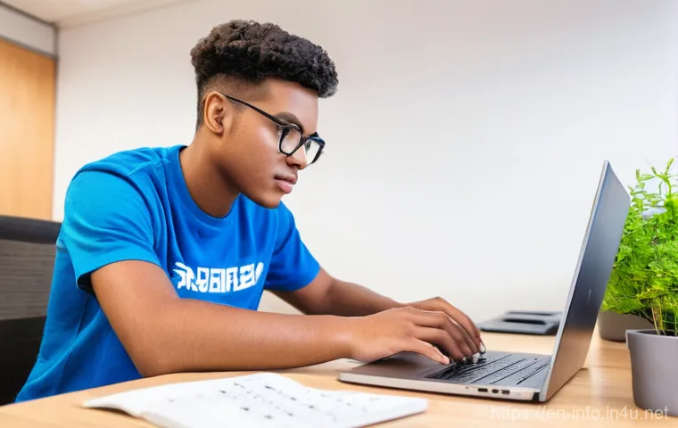 정보처리 실기 시험 대비 코딩 능력 향상법 - **Prompt:** A diverse professional, aged 25-35, male or female, is deeply engrossed in a debugging s...